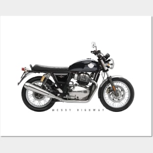 Royal Enfield Interceptor 650 19 black, sn Posters and Art